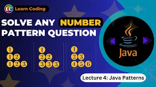 Java Number Pattern Logic Learn Coding