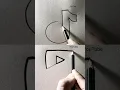 Drawing YouTube Logo and TikTok which do you prefer