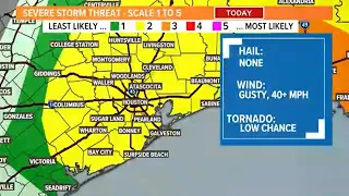 Live Radar Severe threat along cold front this morning