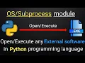 any External software in python programming language using module
