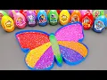 Download Lagu Satisfying ASMR 🦋 How to Make Butterfly Glitter Slime Bathtub by Mixing Paw Patrol Eggs Unicorn CLAY