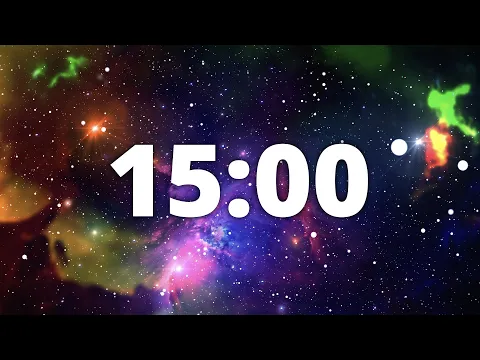 Download MP3 15 Minute Countdown Timer with Alarm and Deep Space Ambient Music | 🌠Deep Space Galaxy 🌠