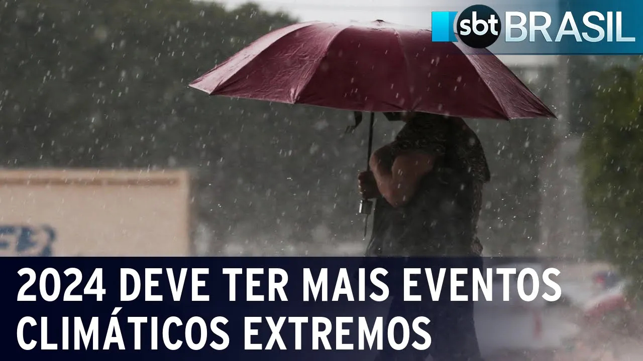 2024 deve ter mais eventos climáticos extremos que anos anteriores | SBT Brasil (01/01/24)