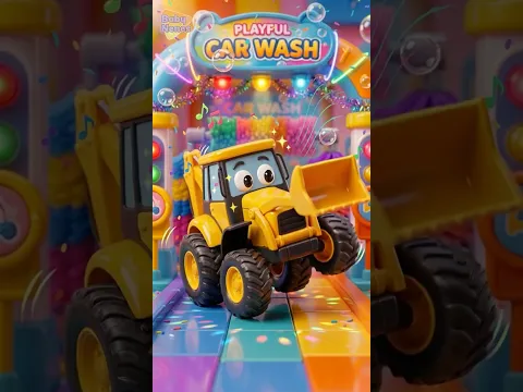 Chubby Yellow Tractor Wash! π«π Sticky Chocolate Mess! #shorts #carwash