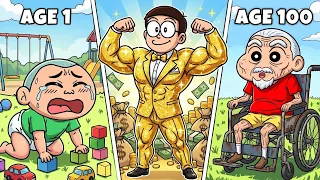 Nobita Birth To Death Age 1 To 100 NOBITA AND Shinchan π