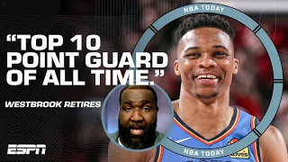 Kendrick Perkins calls for OKC to retire Russell Westbrook s jersey build a statue NBA Today