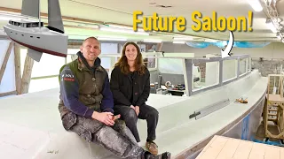 We Can Finally See It. Building a 52ft Sailboat Ourselves – Ep. 488 Ran Sailing