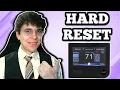 How To Reset Carrier Thermostat Infinity Cor Models