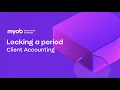Client Accounting - Locking a period