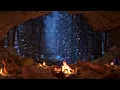 Download Lagu Relax In A Cozy Winter Cave With A Crackling Fire | Fall Asleep Fast | Winter Ambience | 4K | 8Hrs