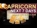 CAPRICORN Weekly Tarot Reading A REVELATION COMES TO LIGHT August 17 to 23 2026