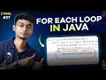 For Each Loop in Java In Tamil Java Tutorial Series Error Makes Clever