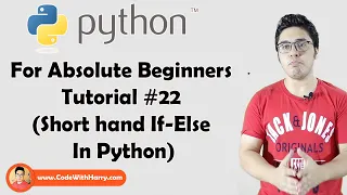 Short Hand If Else Notation In Python Python Tutorials For Absolute Beginners In Hindi