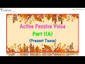 Active Passive Voice - Present Tense