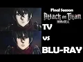 Mappa s BLU-RAY is AMAZING Attack on Titan Final Season Episodes 1-8 TV vs Blu-Ray