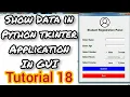 Get data from field in Python tkinter Tutorial 18