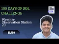 Weather Observation Station 11 Days Of SQL HackerRank Solution