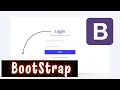 How to create a login form using Bootstrap