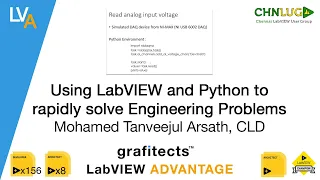 Using LabVIEW and Python to rapidly solve Engineering Problems - Md Tanveejul Arsath CLD
