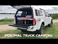MINIMAL truck camping setup - Nissan Frontier