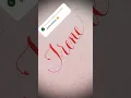 Download Lagu Copperplate calligraphy, tutorial: how ai write your name #irene