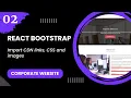 React Bootstrap - Import CDN links CSS and images
