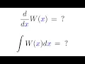 The of the Lambert W function