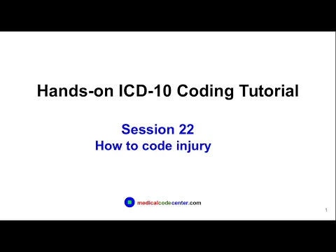 Download MP3 Hands-on ICD-10 Tutorial Session 22 : How to Code Injury