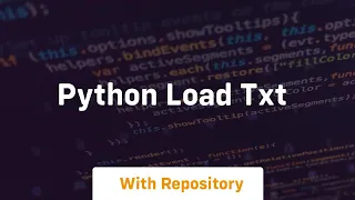 python load txt