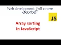 Sort an array in JavaScript Sorting in javascript javascript sort method sorting JavaScript