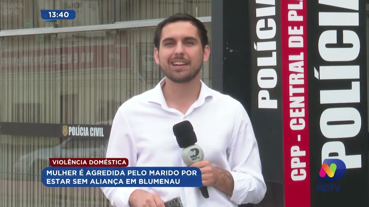 Mulher é agredida por marido em Blumenau após não usar aliança