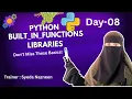 Python for Beginners Day 08 Built-in Functions and Libraries