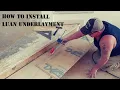 How to install Luan underlayment