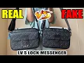 Lagu REAL VS FAKE LV S LOCK MESSENGER M58489
