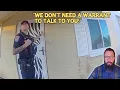 Lagu Cops Bang on Guy’s Door and Refuse to Leave (so he calls the cops)