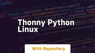 thonny python linux