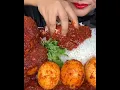 Download Lagu ASMR EATING SPICY WHOLE CHICKEN CURRY, SPICY EGG CURRY, RED CHILLI, RICE FOOD VIDEOS
