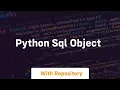 python sql object