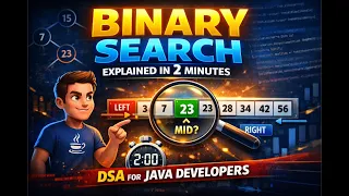 Binary Search Explained in 2 Minutes DSA for Java Developers
