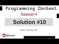 Programming Contest Season-1 Solution-10 MySirG com