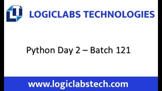 Python Day 2 - Batch 121