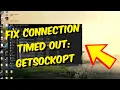 How To Fix Minecraft Error Connection Timed Out getsockopt