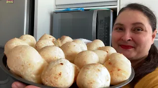 PÃO DE QUEIJO DE 2 INGREDIENTES - CRESCE MUITO! SEM OVOS, SEM ÓLEO E SEM LEITE, FEITO EM MINUTOS