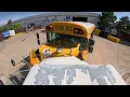 Next Level School Bus Safety Blue Bird School Bus Crash Test w 3-Point Seatbelts Driver Air Bag