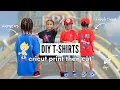 DIY T-SHIRTS I PRINT THEN CUT TSHIRTS WITH CRICUT