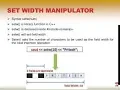 How to use setw manipulator to make a table form in c program by WinSoft teach