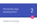 PhoneGap Android Material Design -