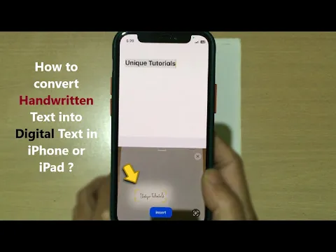 Download MP3 How to convert Handwritten Text into Digital Text in iPhone or iPad ?