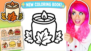 Coloring My Cozy Harvest Coloring Book Fall Candle Page Ohuhu Alcohol Markers