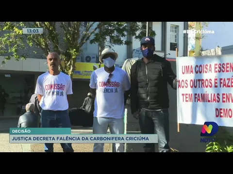 Justiça decreta falência da Carbonífera Criciúma